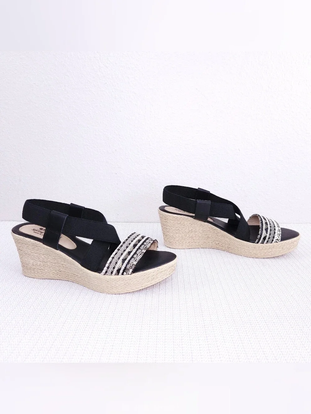 New! Spring Step Espadrille Wedge Platform Sandals EU 41